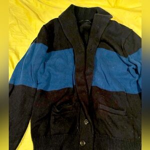 Men’s J Crew Cowl Neck Color block cardigan